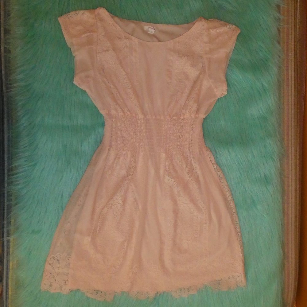 Pinky Lace Dress